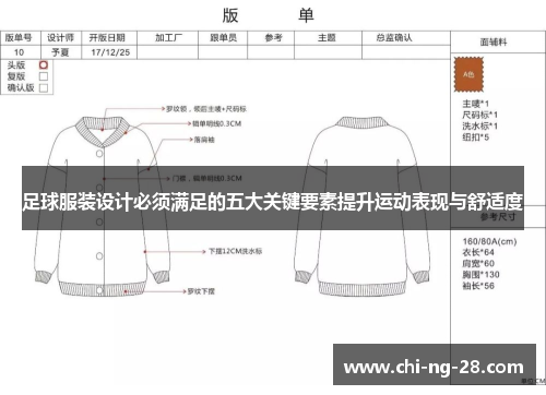 足球服装设计必须满足的五大关键要素提升运动表现与舒适度