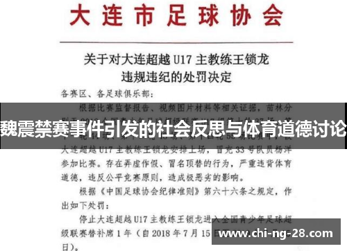 魏震禁赛事件引发的社会反思与体育道德讨论